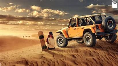 Jeep Road Desert Wrangler Wallpapers 4k Roading