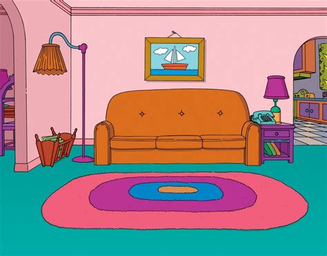 Simpsons Living Room Zoom Background Dlivingroomo