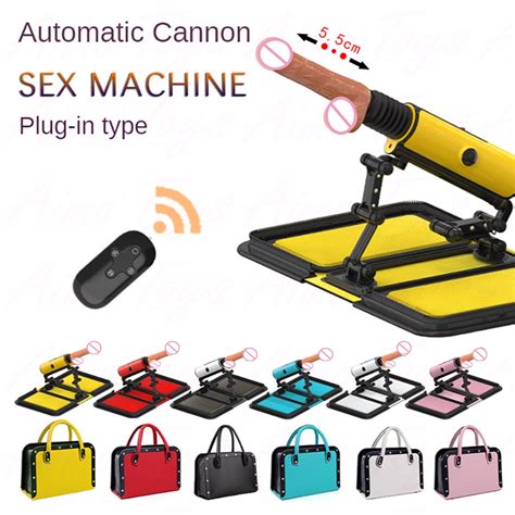 Automatic Scaling Intellectual Sex Machine Gun With Big Dildo Cute Portable Simulation Penis Sex
