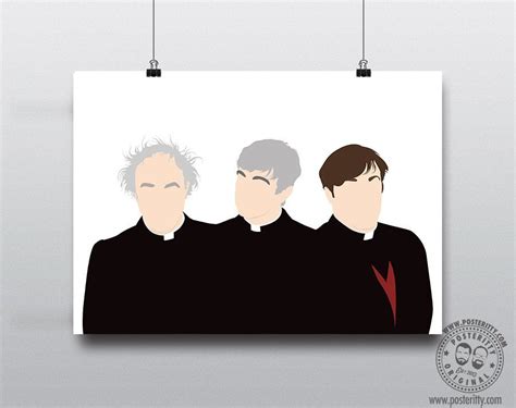 Father Ted Minimalist Sitcom Poster — Posteritty Father Ted