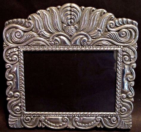 Vintage Ornate Picture Frame Silver Aluminum Ornate Picture Frames