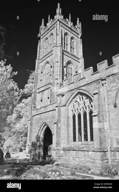 Infrared Picture Of The Tower Of The Grade 1 Listed Church Of St Mary