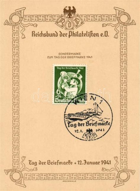 Tag Der Briefmarke Reichsbund Der Philatelisten German Stamp