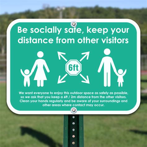 Be Socially Safe Keep Your Distance Sign Claim Your 10 Discount