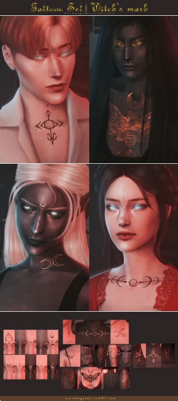 Sims 4 Glowing Tattoo Rubyjophotography