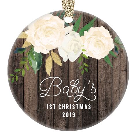 Sweet stepdad gifts to surprise him with this june. Baby Girl Ornament 2019 Baby's First Christmas Ornament ...