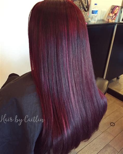 Dark burgundy, maroon, burgundy with red, purple and brown highlights. Burgundy hair. Dark red hair. Plum hair. Red hair ...