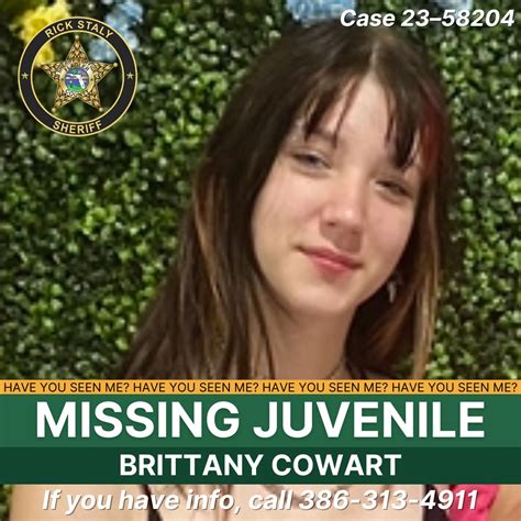 Flagler County Sheriff’s Office On Twitter Have You Seen This Runaway Teenager Brittany