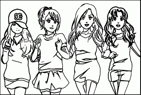 Friends Forever Coloring Page Coloring Home