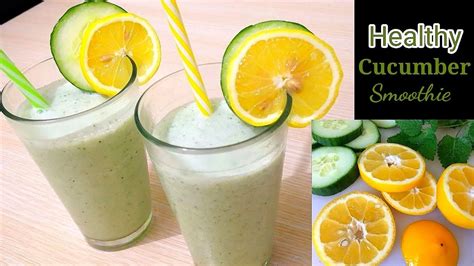 How To Make Cucumber Shake Smoothie Very Easy Youtube