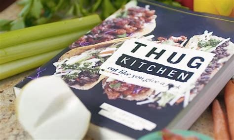 thug kitchen announces the release of their vegan cookbook in a true thug kitchen style ad