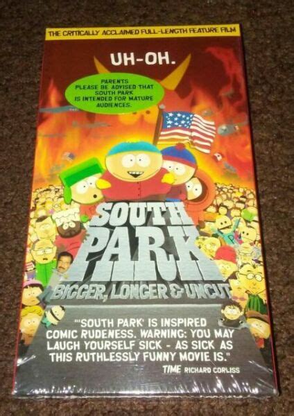 South Park Bigger Longer Uncut Vhs 1999 For Sale Online Ebay