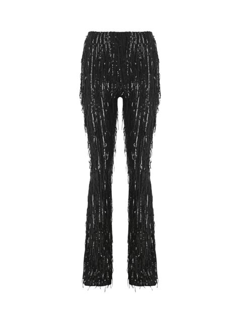 Sequin Fringe Pants Fringe Trousers Fringe Pants 70s Clothing For