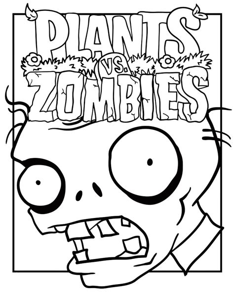 View Plants Vs Zombies Coloring Pages Gif