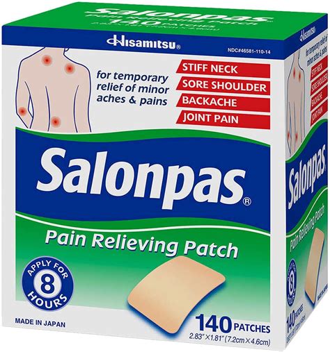 Salonpas Patch Anti Douleur Patchs Amazon Ca Sant Et Soins
