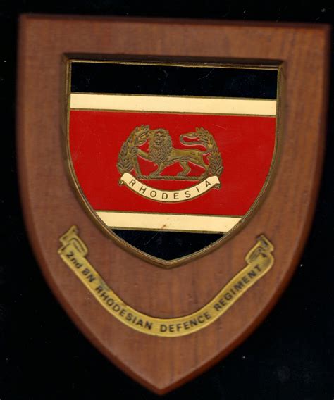 Rhodesian Security Forces General Rhodesian And Rhodesian Forces Plaques