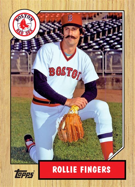 Rollie Fingers Hall Of Famer Red Sole Boston Red Sox Legends