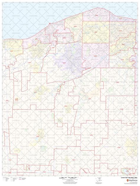 Lorain Zip Code Map Ohio Lorain County Zip Codes