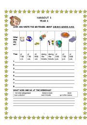 Daily Routine Simple Present Esl Worksheet By Threshold