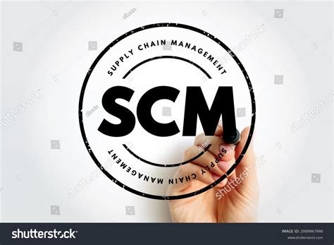 Scm Supply Chain Management Management Flow Stock Illustration
