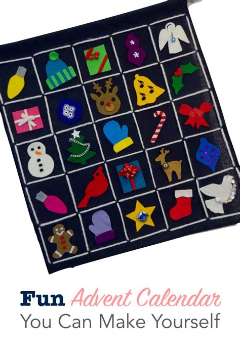 Fun Advent Calendar You Can Make Yourself Cool Advent Calendars Felt