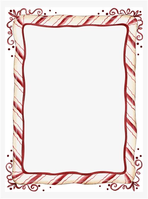 Candy Cane Christmas Border Clip Art Free Transparent Png Download