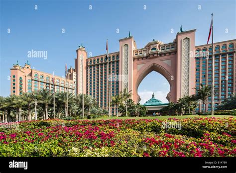 United Arab Emirates Dubai Atlantis Hotel On Palm Jumeirah Stock
