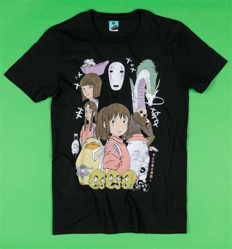 Ghibli Inspired Spirited Away Black T Shirt Studio Ghibli Shirt