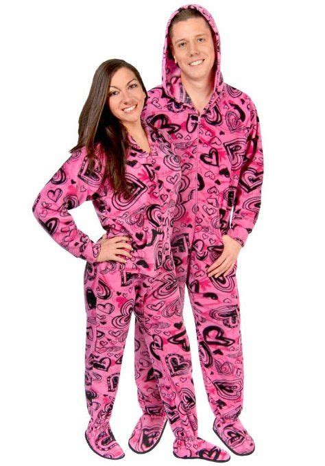 Matching Couples Pajamas Blue Camouflage Footed Pajamas W Butt Flap