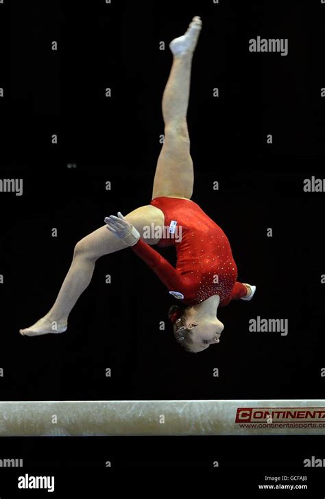 Russias Ksenia Semenova Competes On The Beam During The European