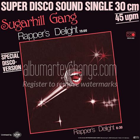 Album Art Exchange Rappers Delight 12 Single By Sugarhill Gang