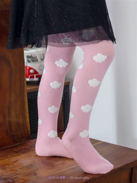 Cloud Tights In Pink For Girls