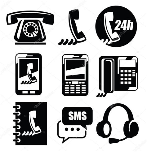 Phone Icons Stock Vector Image By ©bioraven 23866041