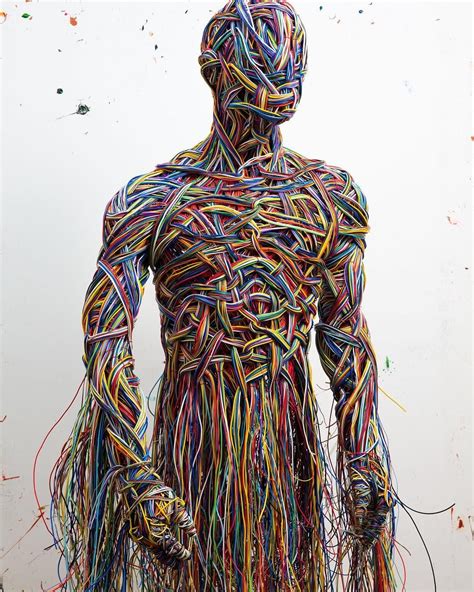 Salman Khoshroos Figurative Wire Sculptures Hi Fructose Magazine
