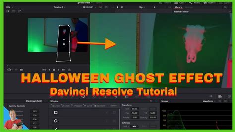 Make A Halloween Ghost Effect In Davinci Resolve Youtube