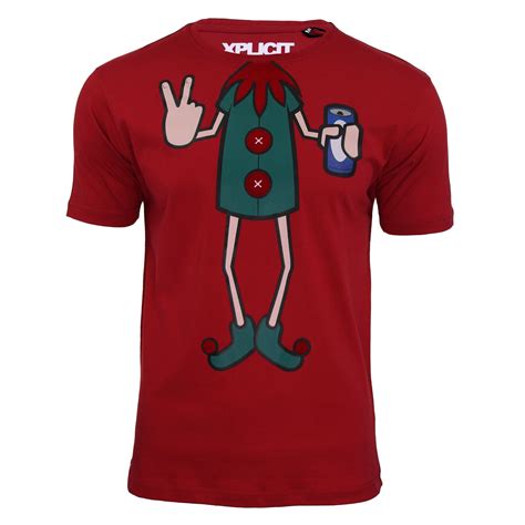 Mens Xmas Christmas Graphic T Shirts Xplicit Funny Rude Fat Santa