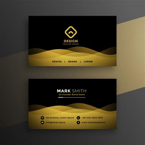 Present any business card design in a realistic view just in few seconds with vertical business card mockup! Free Vector | Premium dark business card design