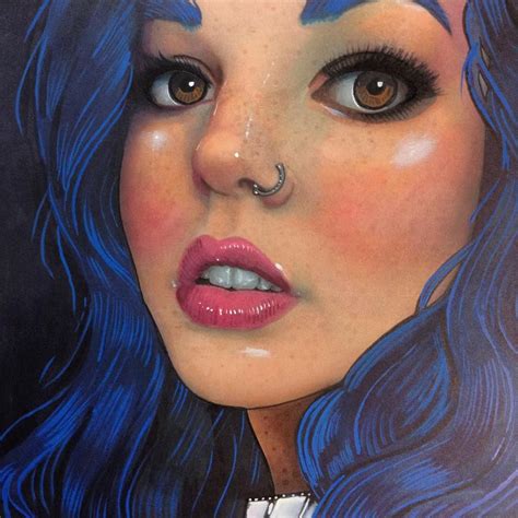 Copic Marker Realism I M Doing More Realistic Portraits So Head Over