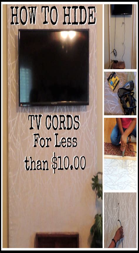 How To Hide Tv Cords Diy Hide Tv Cords Hiding Tv Cords On Wall Hide