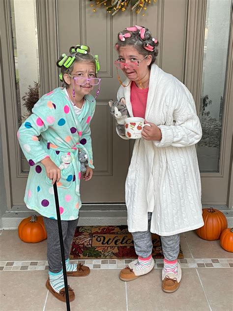 Old Lady Costume For Kids In 2022 Old Lady Halloween Costume Kids