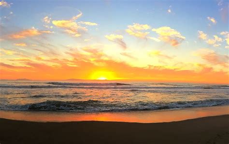 Photo Sunset At Hollywood Beach Oxnard California Ucla