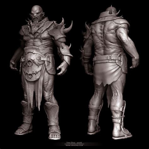 Orc 3d Rendered Scribbledoodle Cgsociety Forums Rendering Zbrush Sculpture