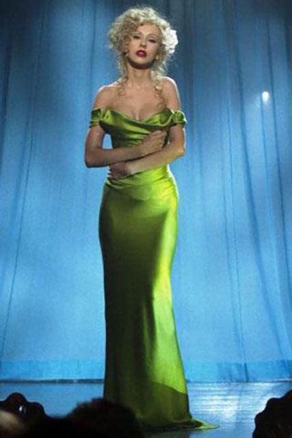 Christina Aguilera Green Off Shoulder Prom Dress In Burlesque Lizprom
