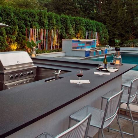 Outdoor Kitchens Using Stacked Stone To Inspire Your Man Cave Dreams