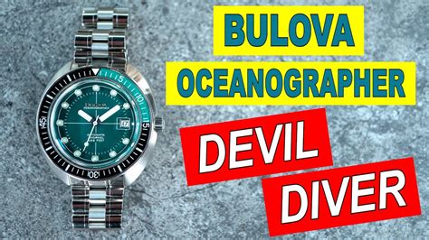 Bulova Oceanographer Devil Diver Green 96b322 Review Youtube