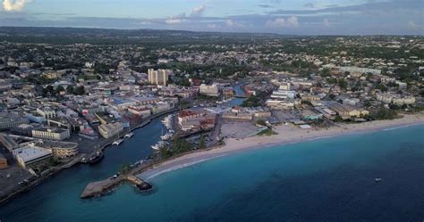 Aerial View Of Downtown Bridgetown Barbados 20260762 Stock Video At