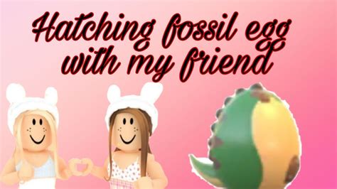 Hatching Fossil Eggs With My Friend😊 Youtube