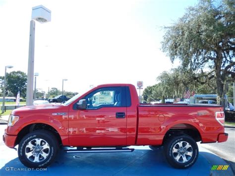 Race Red 2013 Ford F150 Stx Regular Cab 4x4 Exterior Photo 85356880