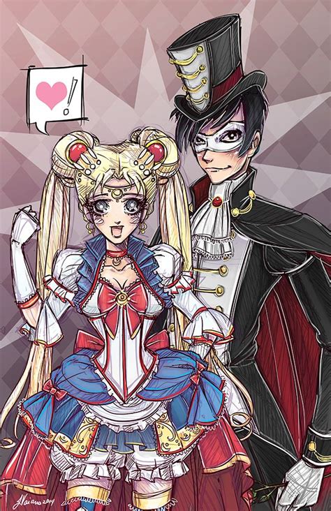 Sailor moon elizamio picture created by elizamio using the free blingee photo editor for animation. Sailor Moon and Tuxedo Mask (With images) | Sailor moon ...