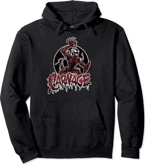 Marvel Carnage Portrait Logo Pullover Hoodie Clothing
